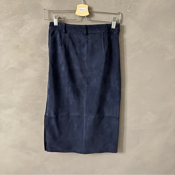 J.LINDEBERG stretch suede pencil skirt - Picture 3 of 5
